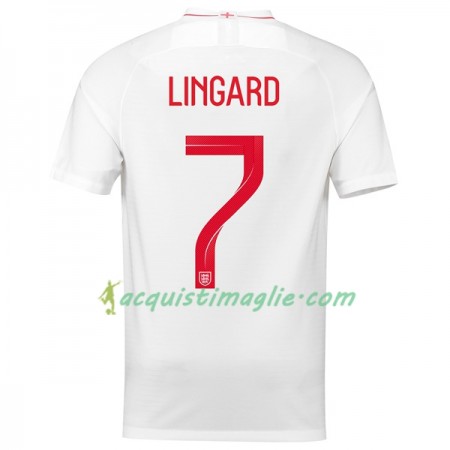 Divisa di Calcio Inghilterra Lingard 7 Prima Mondiali 2018